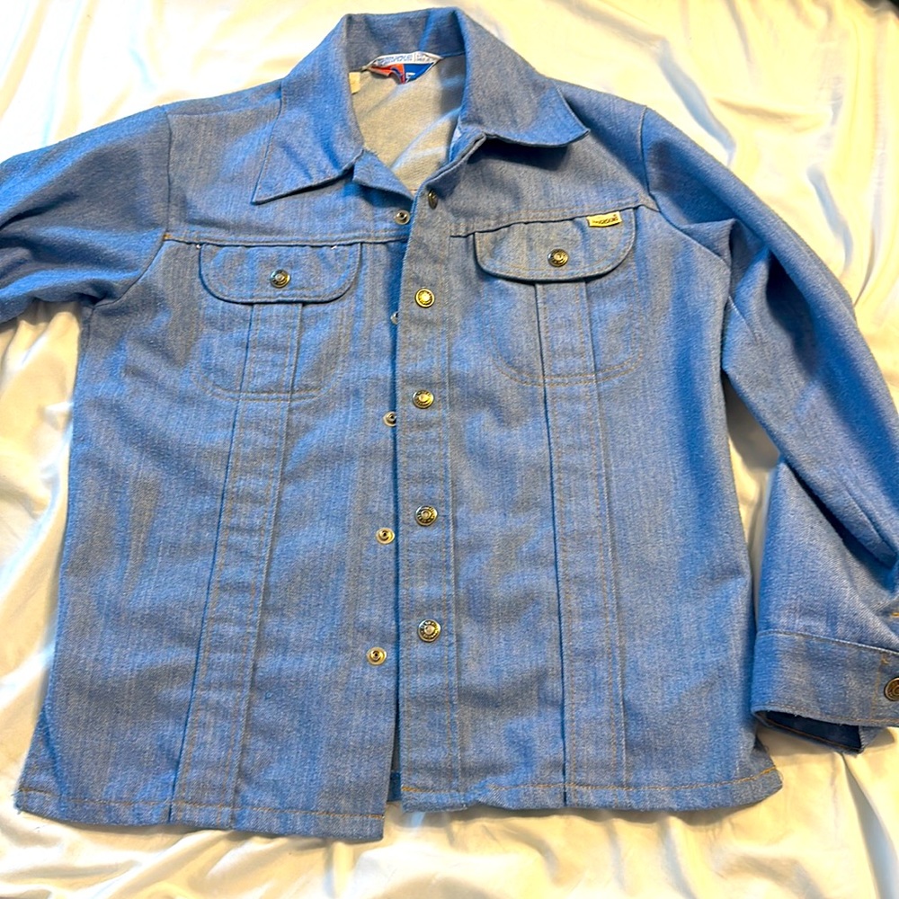 Vintage Sears “toughskin” denim shirt sz:M